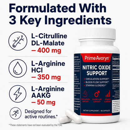 Prime Avoryn Nitric Oxide Support Supplement